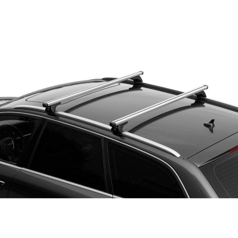 Barres de toit Aluminium Noir pour Hyundai Tucson de 2015 à 2020 - avec  barres longitudinales.