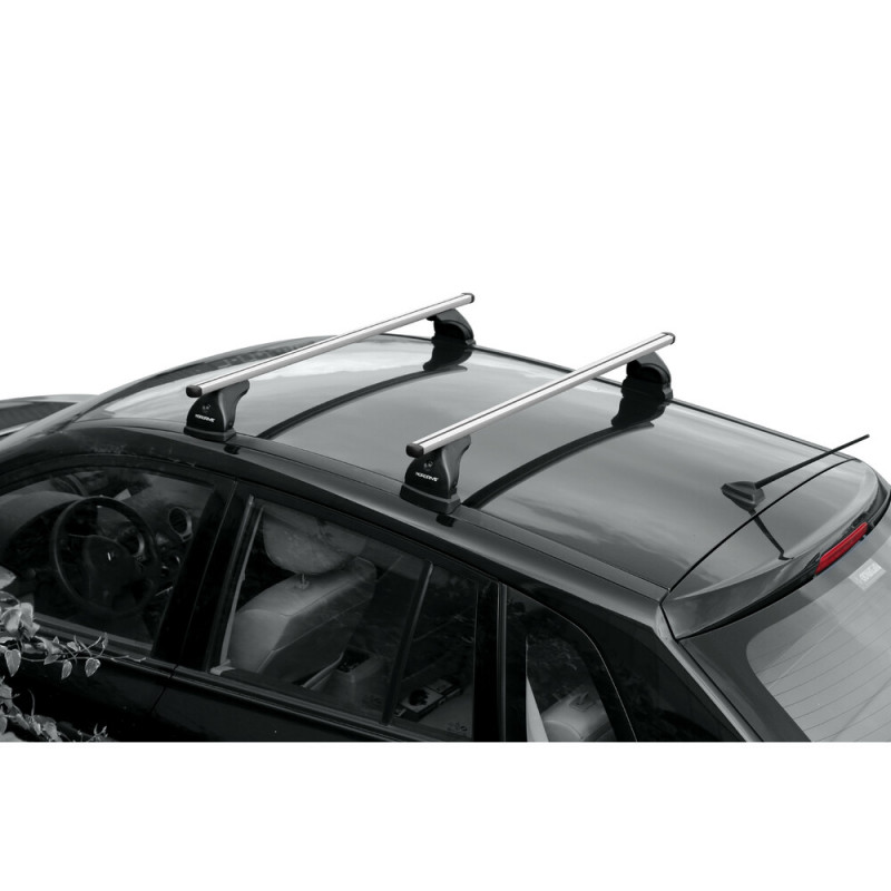 Barres de toit FARAD AERODYNAMIC BLACK compatibles avec Toyota CHR (5  portes) à partir de 2017 - Barres de toit en aluminium noir pour voiture  sans
